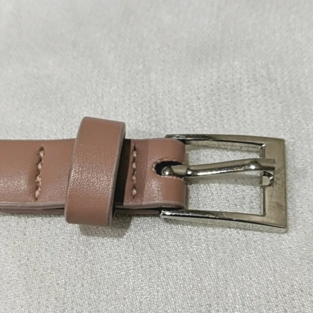 NWOT Pale Pink Skinny Belt